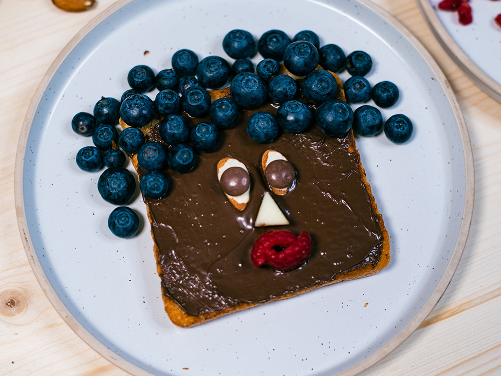 Funny breakfast toasts