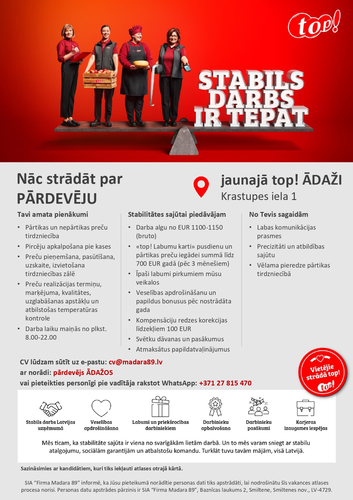 Pārdevējs/-a