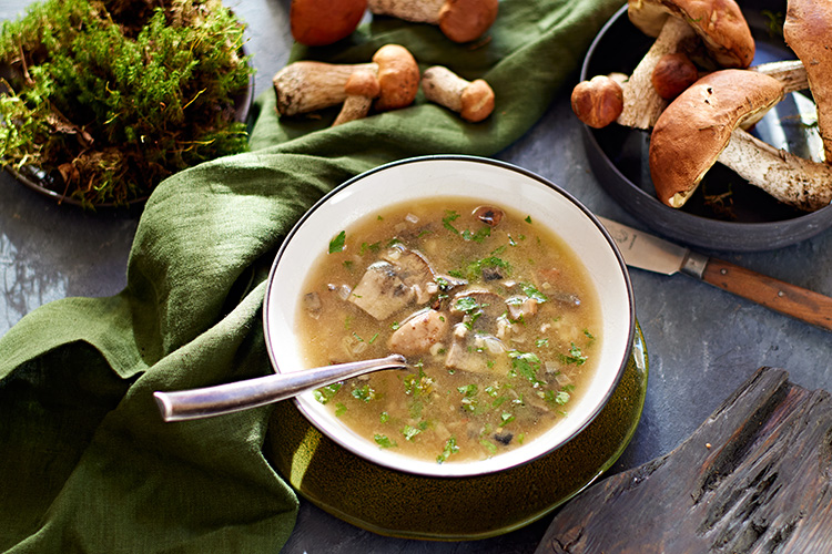 Wild mushroom soup