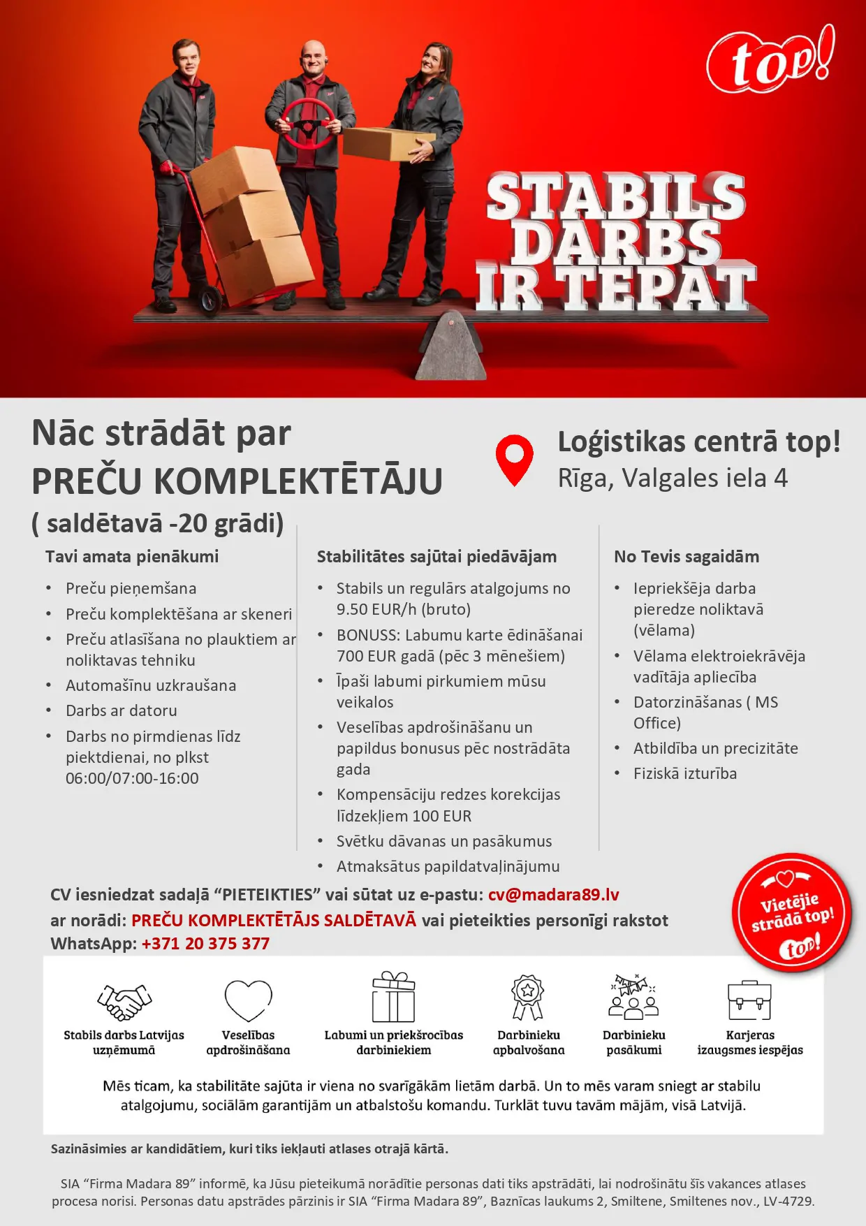 Preču komplektētājs/-a
