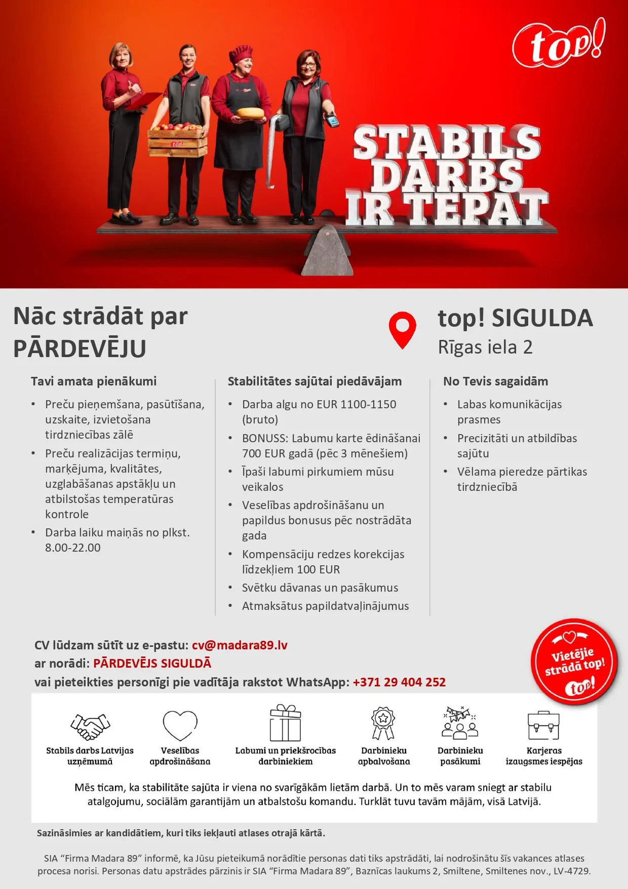 Pārdevējs/-a