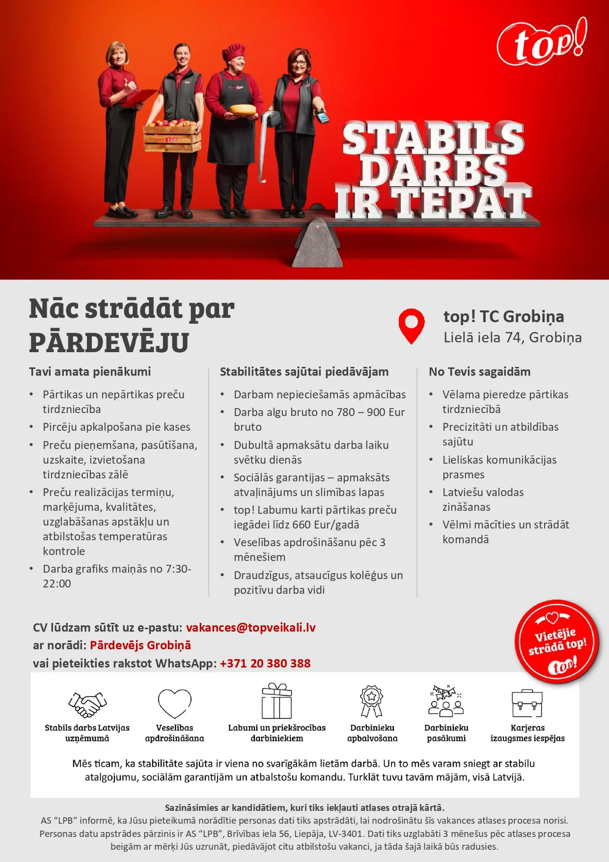 Pārdevējs/-a