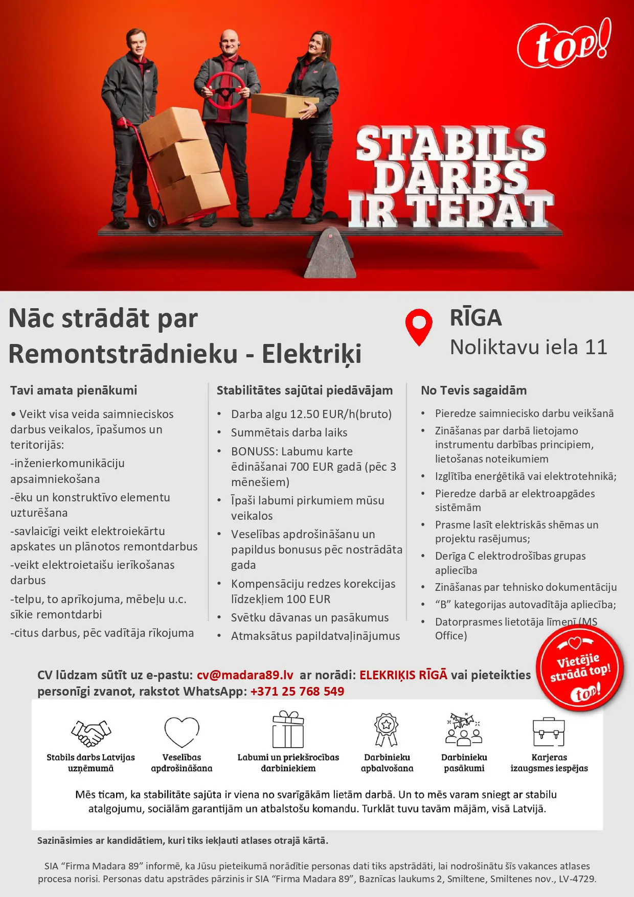 Remontstrādnieks, Elektriķis