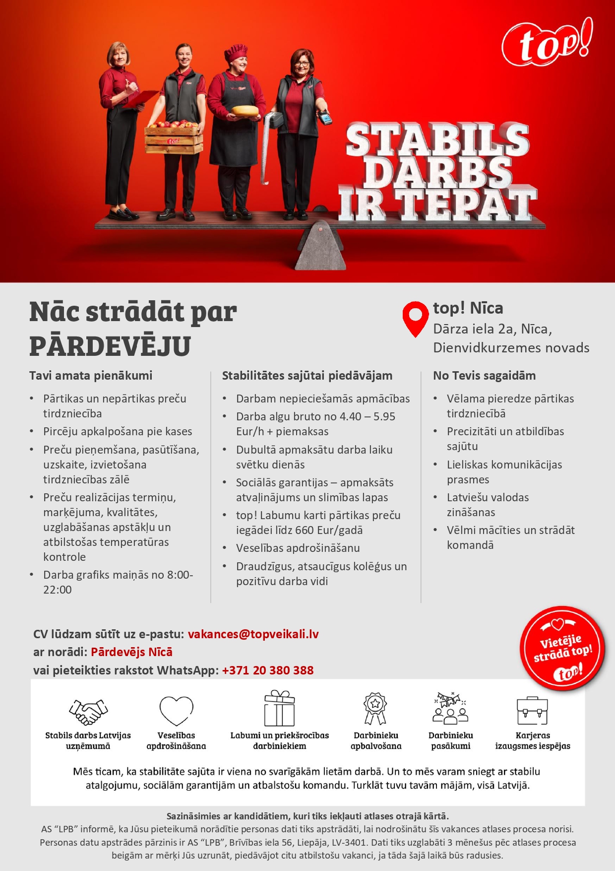Pārdevējs/-a