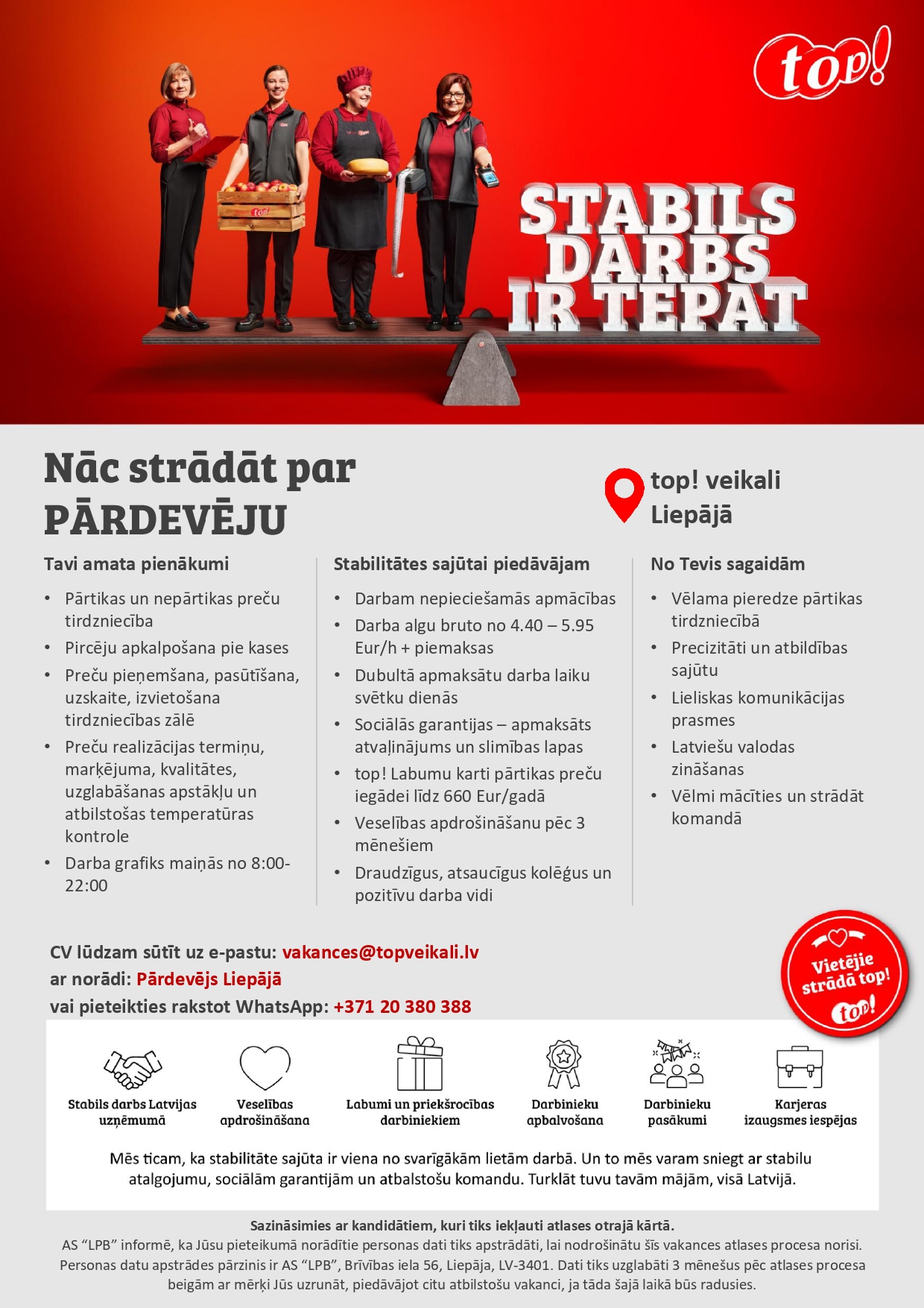 Pārdevējs/-a