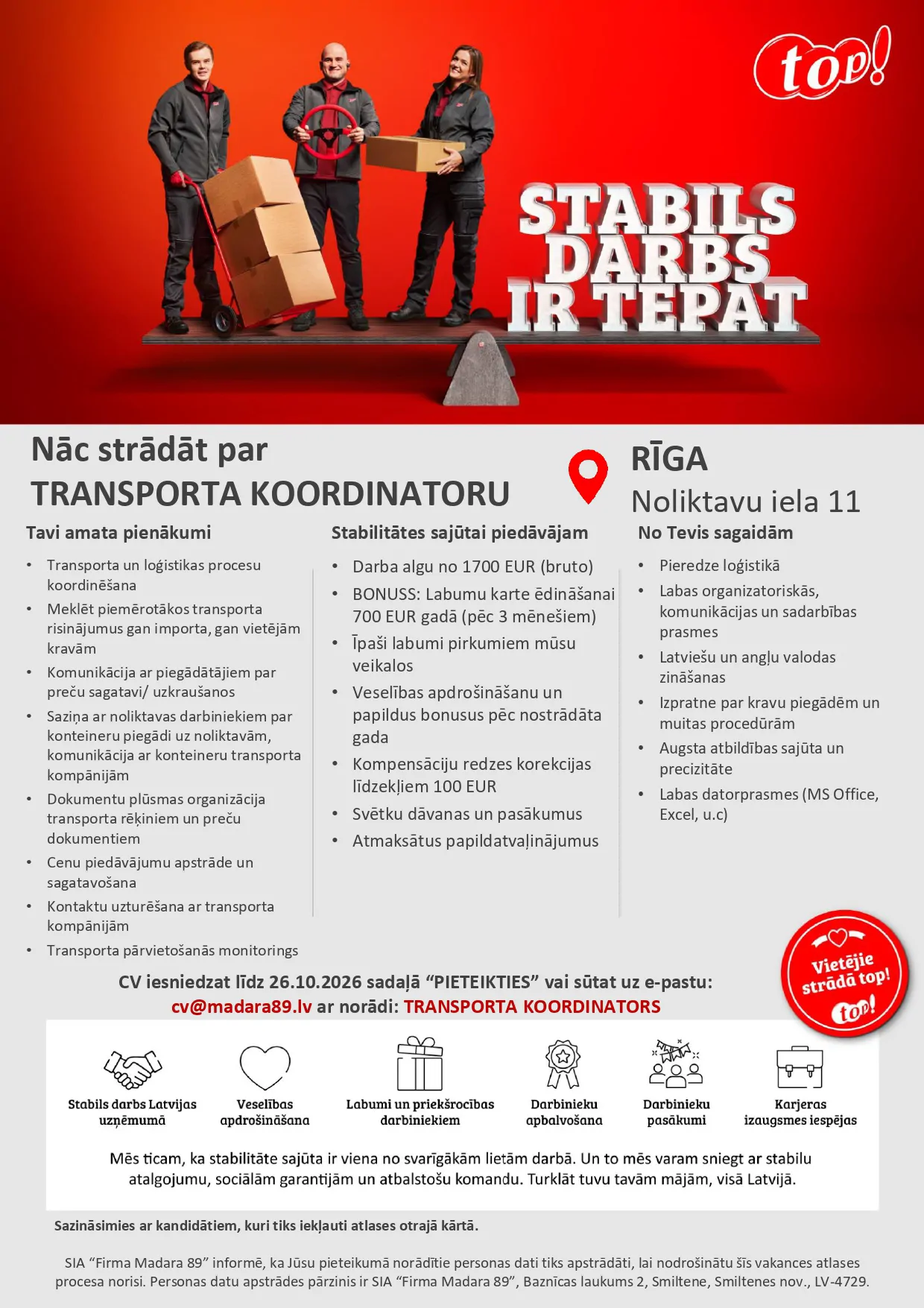 Transporta koordinators/-e